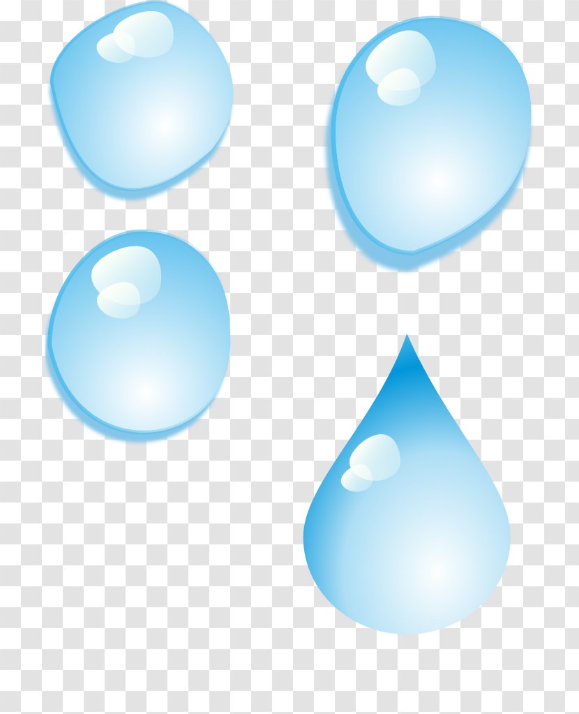 Drop Desktop Wallpaper Water Clip Art - Azure - Drops Transparent PNG
