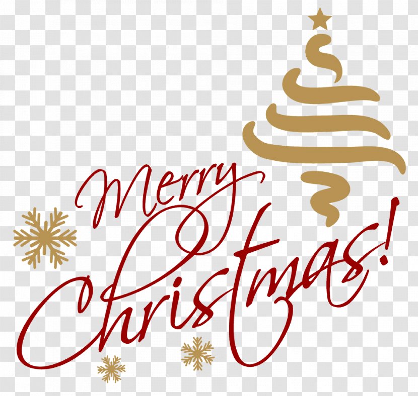 Merry Christmas Xmas - Logo Greeting Card Transparent PNG