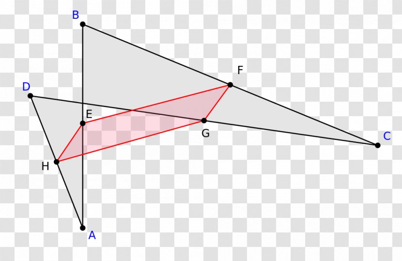 Triangle Varignon's Theorem Quadrilateral Parallelogram - Diagram Transparent PNG