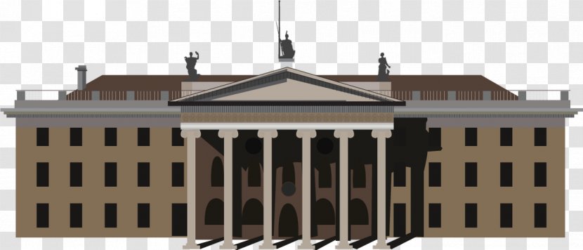 Facade Classical Architecture Roof House - Real Estate Transparent PNG