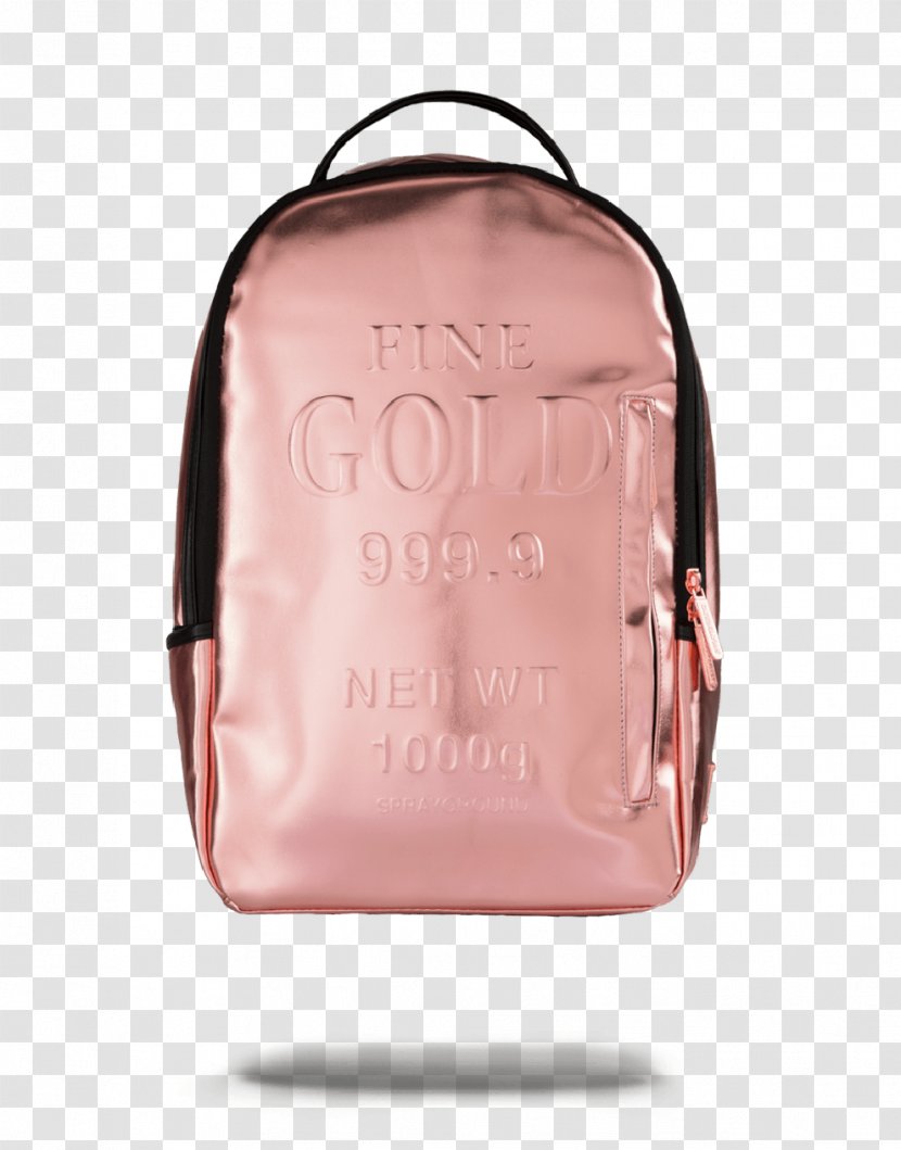 Backpack Gold Bag Zipper Amazon.com - Strap - Rose Transparent PNG