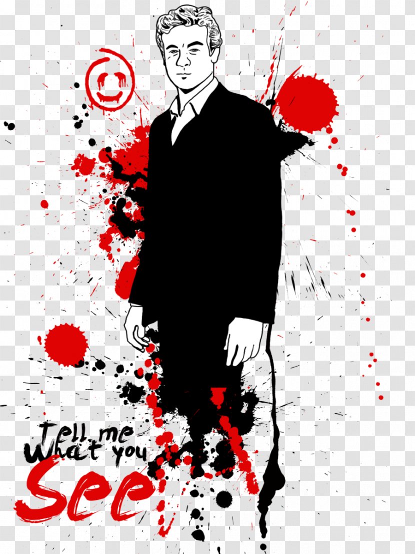 Red John Graphic Design Poster Transparent PNG