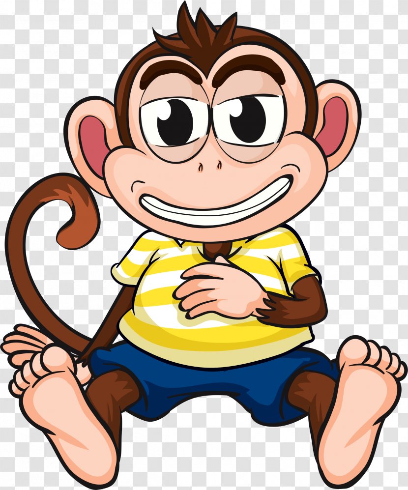 Royalty-free Monkey Cartoon Clip Art - Hand - Banana Transparent PNG