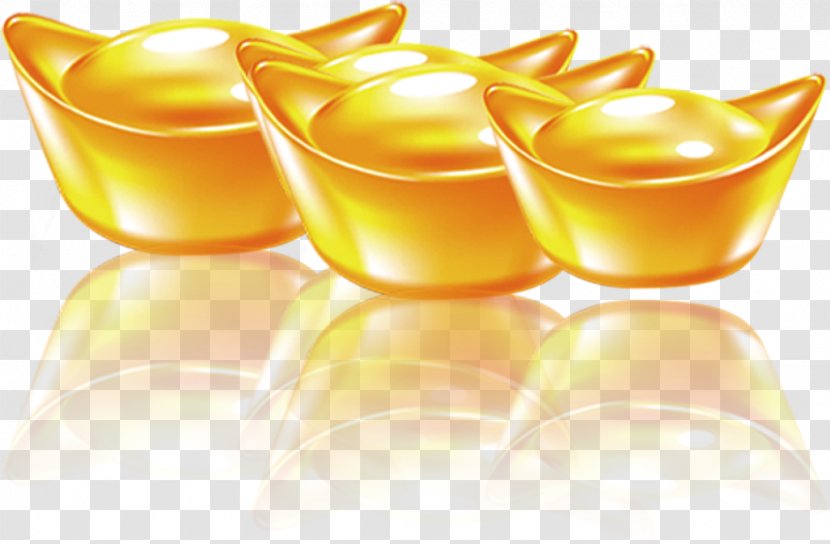Gold Sycee - Flavor - Ingot, Taobao Material, Transparent PNG