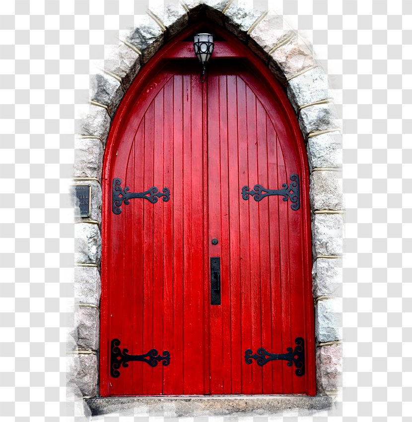 Doorstop Red Building House - Door - European Church Frames Transparent PNG