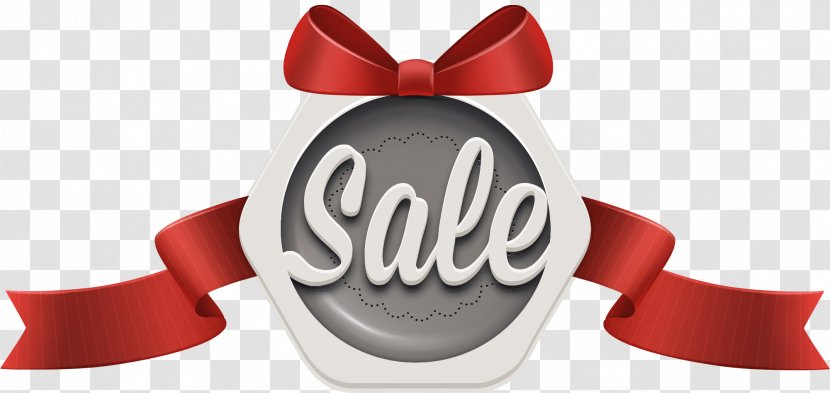 Sales Promotion Advertising - Logo - Simple Red Ribbon Transparent PNG