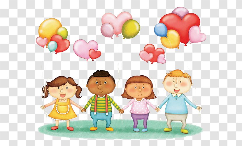 Balloon Clip Art - Play - Children And Balloons Transparent PNG