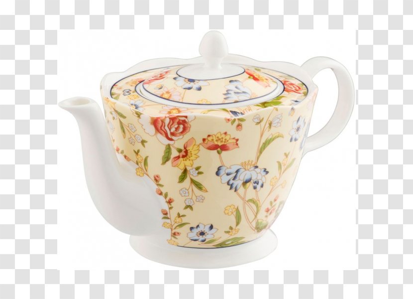 Cottage Garden Tea Set Saucer Teapot - Kettle Transparent PNG