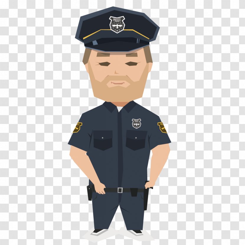 Police Officer Car Uniform - T Shirt - Professionals Transparent PNG