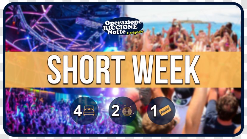 Riccione Akhir Pekan Week Vacation Discoteca - Web Banner - Wk 2018 Transparent PNG