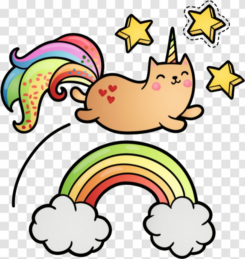 Clip Art Image Vector Graphics Cat - Artist - Unicorn Clipart Rainbow Transparent PNG