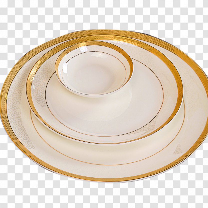 Bowl Plate Porcelain Tableware - Material - Continental Dishes Three Containers Transparent PNG
