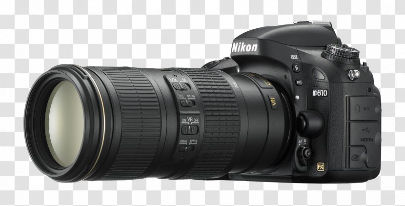 Nikon D610 D600 Photography Full-frame Digital SLR Camera - Singlelens Reflex - Slr Transparent PNG