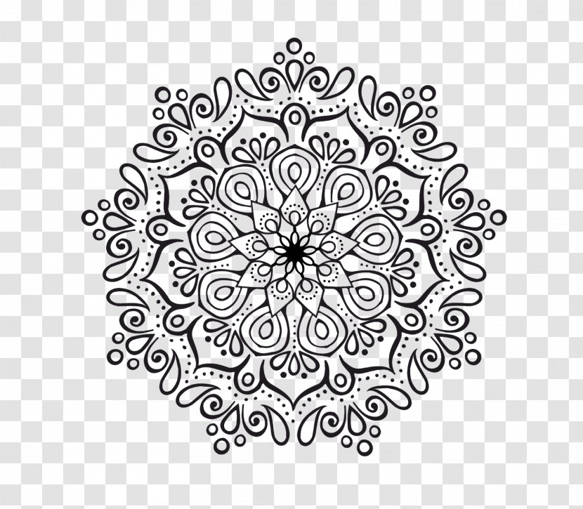 Mandala Coloring Book Drawing Vector Graphics Decal - Sticker - Painting Transparent PNG