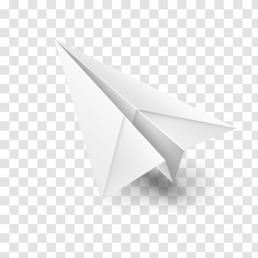 Origami Paper Angle Pattern - Plane - Airplane Model Transparent PNG