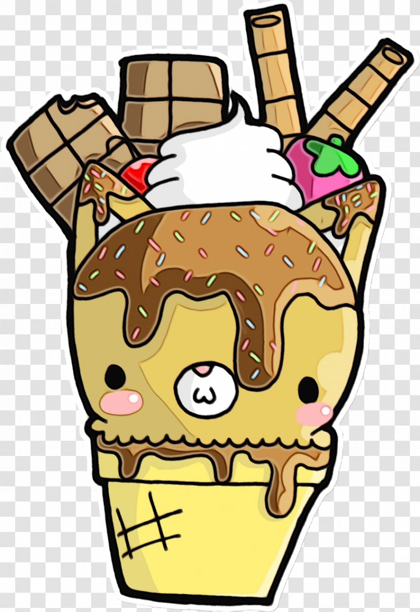 Ice Cream Cone Background - Chocolate - Milkshake Frozen Dessert Transparent PNG