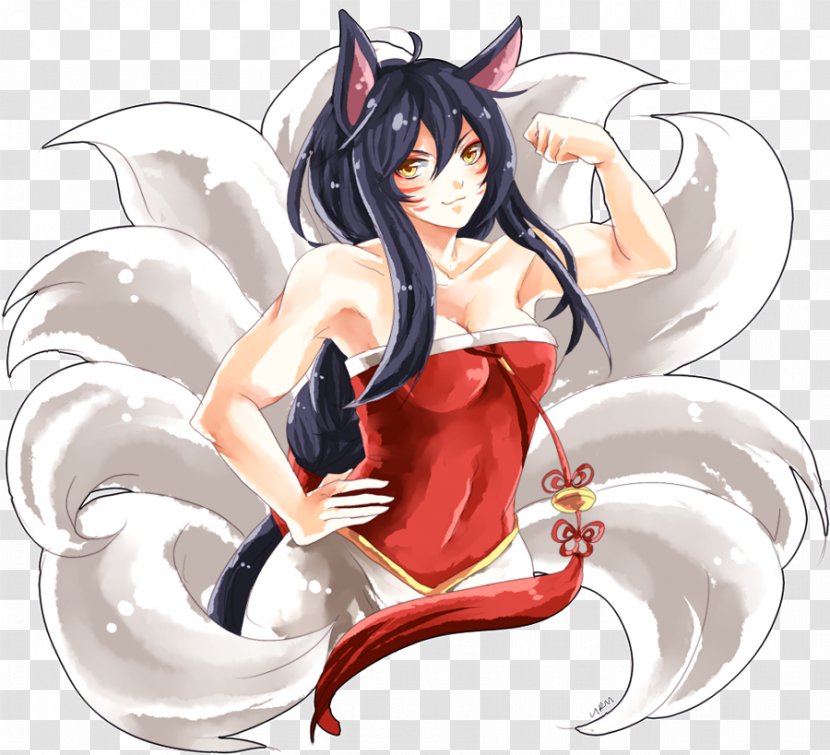 League Of Legends Ahri Fan Art Work - Cartoon Transparent PNG