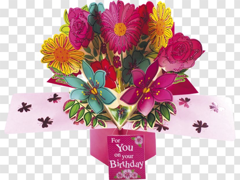 Floral Design Greeting & Note Cards Birthday Pop-up Book Flower - Popup - Second Transparent PNG