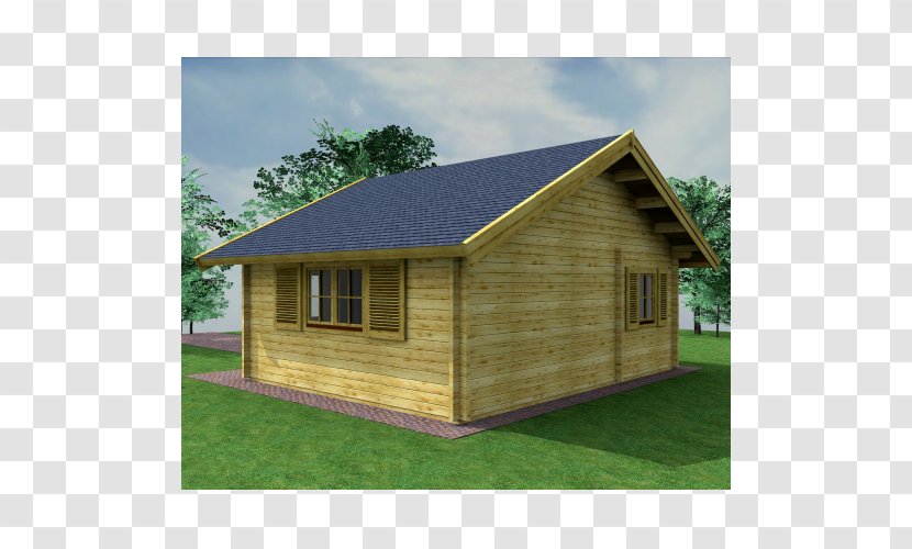 Log Cabin Siding Property Cottage - Facade - Euro Garages Transparent PNG