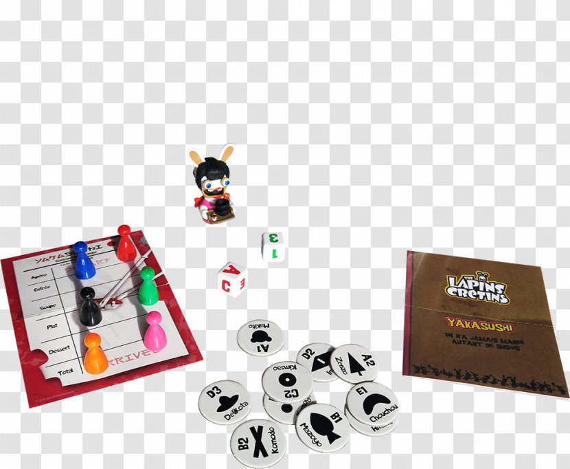 Party Game Board Yaka Sartrouville - Sushi - Lapin Cretin Transparent PNG