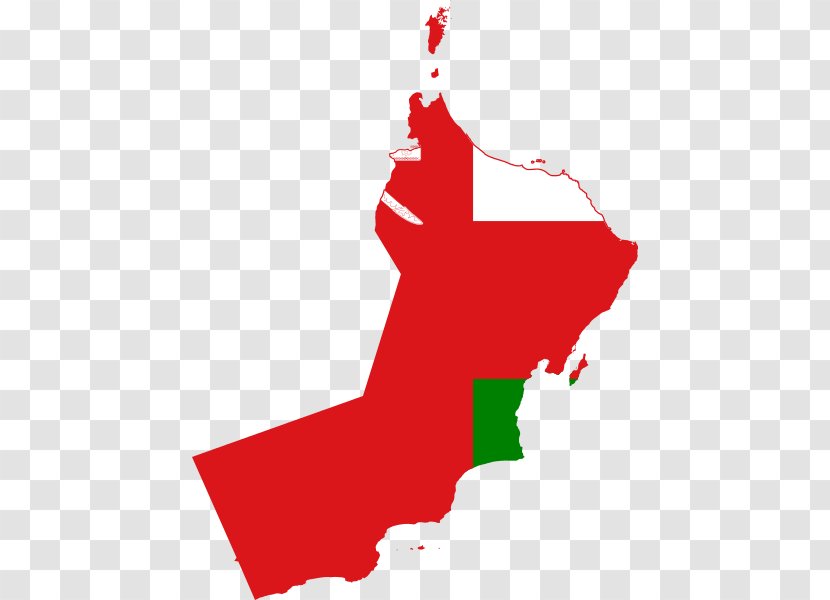 Flag Of Oman Map - Blank Transparent PNG