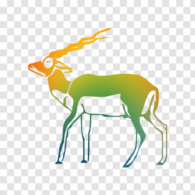 Reindeer Antelope Antler Art - Cowgoat Family - Deer Transparent PNG