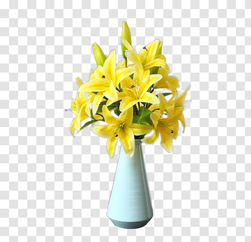 Floral Design Flower Bouquet Lilium - Floristry - Yellow Lily Transparent PNG