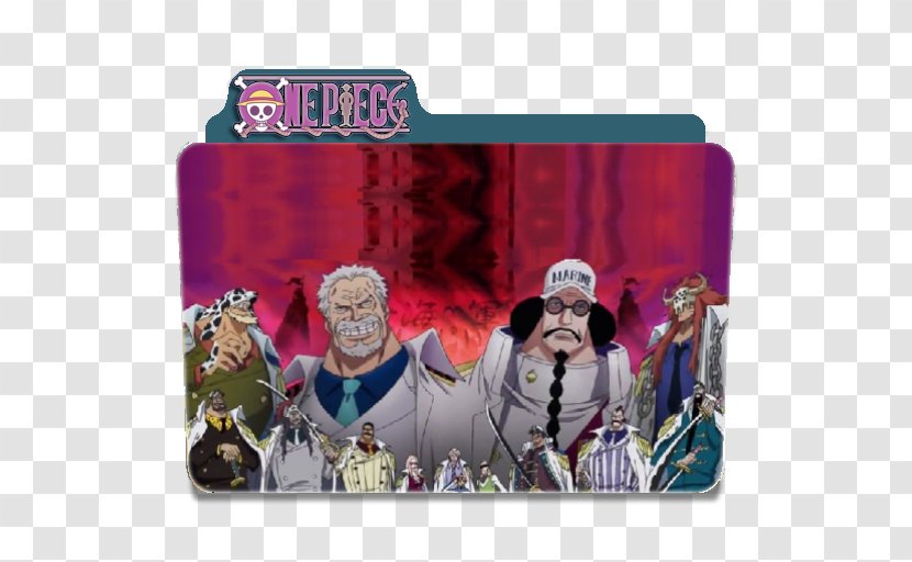 Monkey D. Luffy Garp Akainu Donquixote Doflamingo Gol Roger - Cartoon - Icon Folder One Piece Transparent PNG