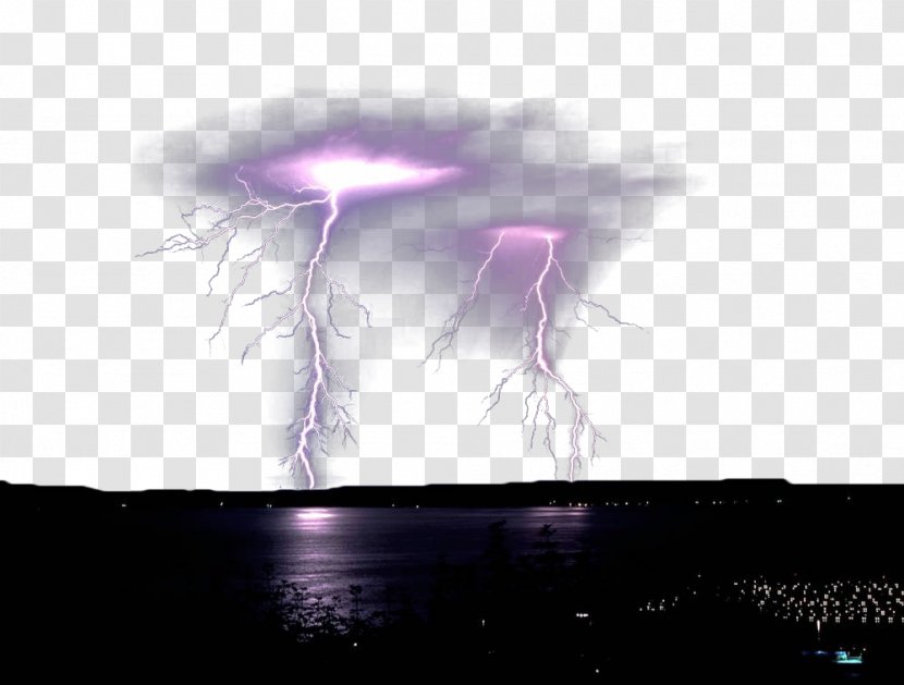 Energy Purple Phenomenon Wallpaper - Computer - Pink Lightning Transparent PNG