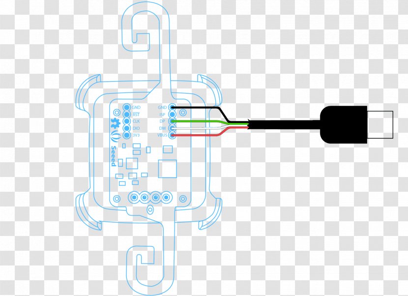 Electronic Component Wiring Diagram Circuit - Usb Cable Transparent PNG