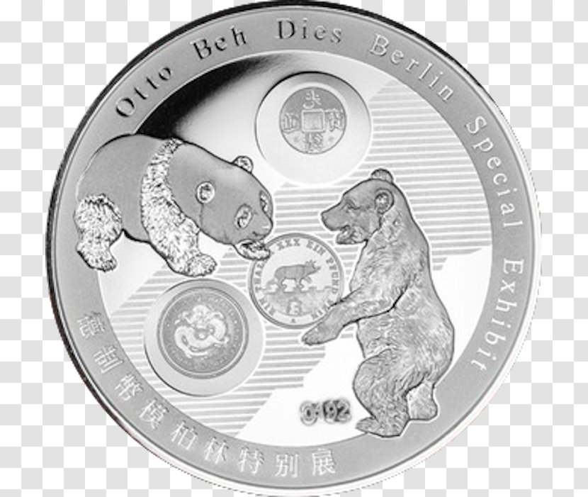 Coin Giant Panda Silver Feinunze - China Gold Incorporation Transparent PNG