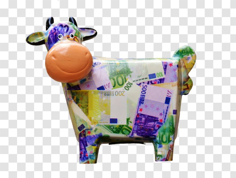 Banknote Money Saving Piggy Bank United States Dollar - 500 Euro Note Transparent PNG