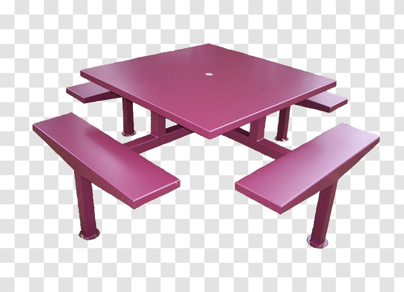 Pink M Rectangle Plastic - Outdoor Table - Angle Transparent PNG