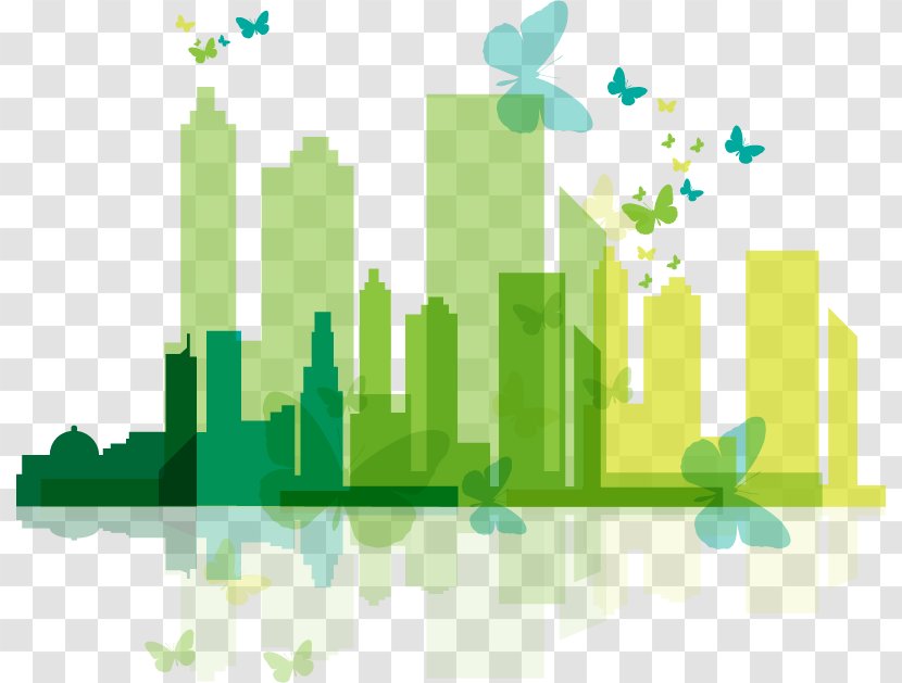 Euclidean Vector Recycling Shutterstock - Drawing A Vibrant City Transparent PNG