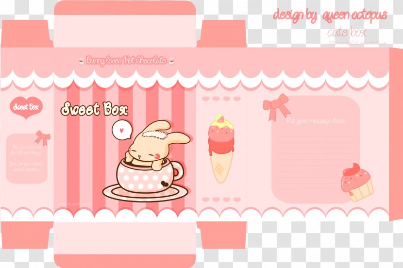 Cartoon Greeting & Note Cards Food Cake Decorating - Pink Transparent PNG
