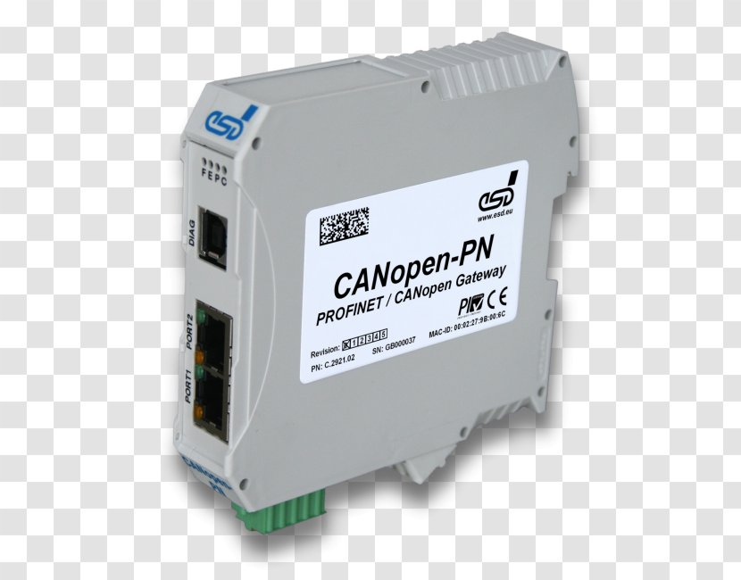 CANopen Gateway PROFINET EtherCAT Modbus - Electronic Device - Canopen Transparent PNG