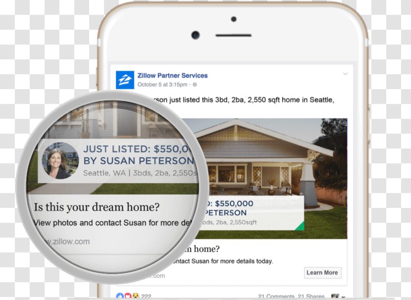 Real Estate Advertising Zillow Agent Renting - Property Transparent PNG