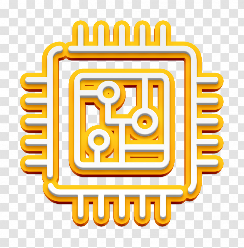 Internet Of Things Icon Cpu Icon Chip Icon Transparent PNG