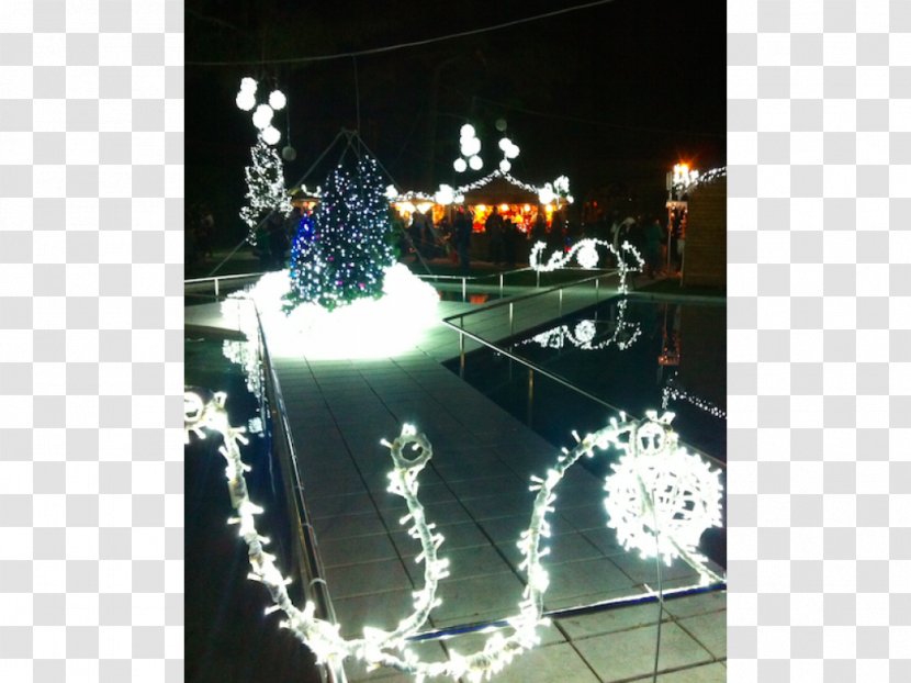 Christmas Tree Lights Ornament Shopping Centre Luminaria - Village Transparent PNG