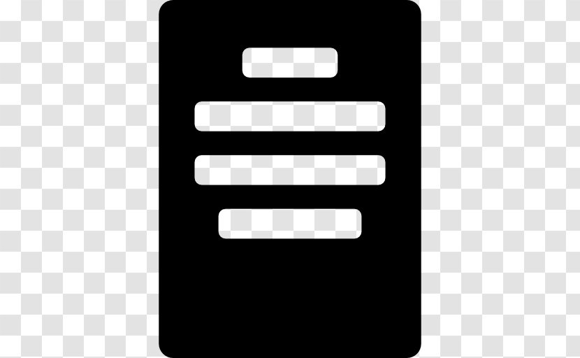 Download Button - Black - Save Transparent PNG