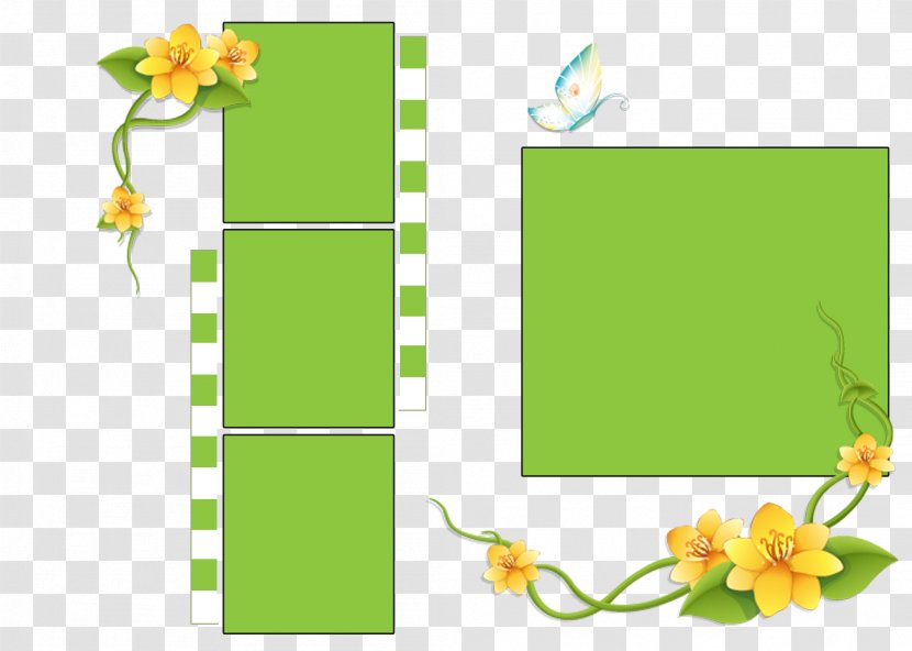 Template Green - Plant - Frame Transparent PNG