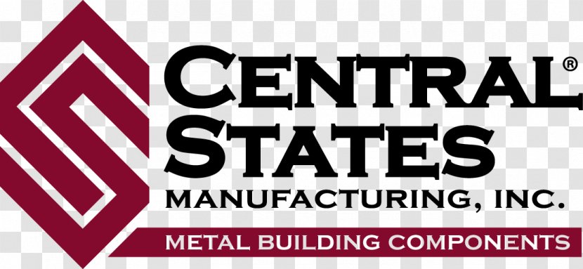 Central States Manufacturing Logo Metal Roof - Banner - Building Transparent PNG
