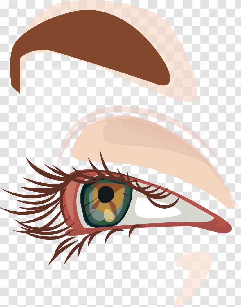 Eye Cartoon - Heart - Big Eyes With God Transparent PNG