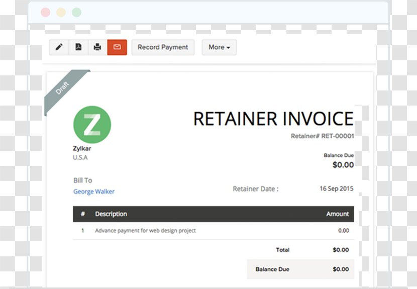 Credit Note Invoice Document Brand Font - Computer - Retainer Transparent PNG