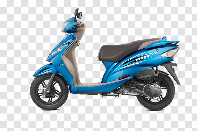 Scooter TVS Wego Car Motor Company Scooty - Mumbai - Blue Tone Transparent PNG