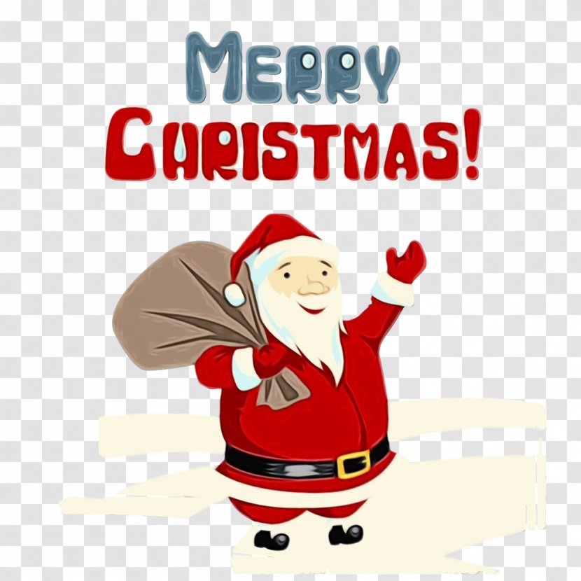 Santa Claus - Wet Ink - Christmas Eve Happy Transparent PNG