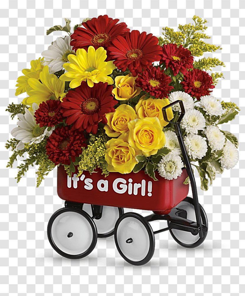 Flower Bouquet Infant Boy Delivery - Silhouette Transparent PNG