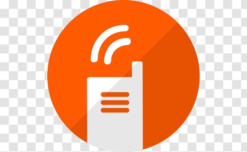 Mobile Phones Email - Text - Orange Line Transparent PNG