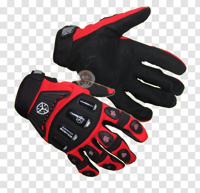Cycling Glove Guanti Da Motociclista Red Soccer Goalie - Bicycle - Two Sides Transparent PNG