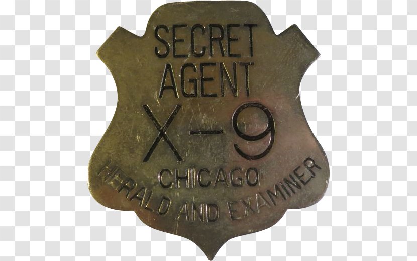 Metal Font - Badge Agent Secret Transparent PNG